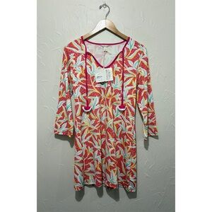 NWT Capelton Road “Seaside Beach” floral print coverup dress (small)